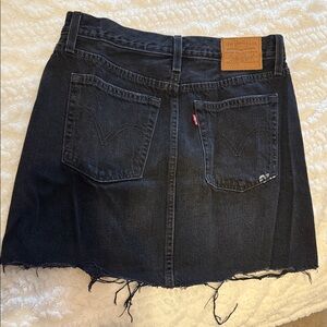 Levi's Dark Denim Mini Skirt